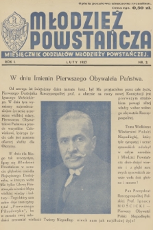 Młodzież Powstańcza : miesięcznik Oddziałów Młodzieży Powstańczej. R.1, 1937, nr 2