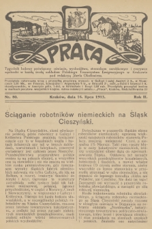 Praca : tygodnik ludowy poświęcony oświacie, wychodźtwu, stosunkom zarobkowym i rozrywce. R.2, 1913, nr 80