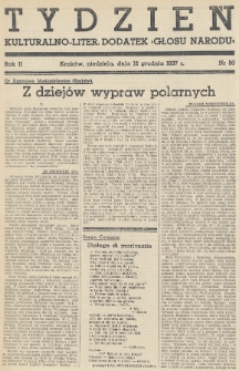 Tydzień : kulturalno-liter. dodatek „Głosu Narodu”. 1937, nr 50
