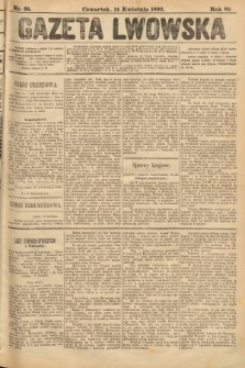 Gazeta Lwowska. 1892, nr 85