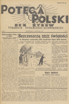 Potega Polski bez Żydów : tygodnik społeczno-gospodarczy. R.1, 1936, nr 12