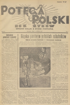 Potega Polski bez Żydów : tygodnik społeczno-gospodarczy. R.2, 1937, nr 6