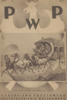 PPW : czasopismo Pocztowego Przysposobienia Wojskowego. R.2, 1935, Zeszyt 1
