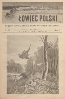 Łowiec Polski : dwutygodnik ilustrowany, poświęcony myślistwu, broni i hodowli psów myśliwskich. R.1, 1899, nr 16