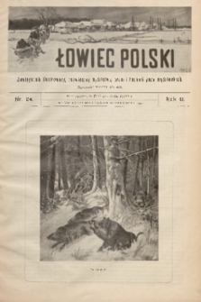 Łowiec Polski : dwutygodnik ilustrowany, poświęcony myślistwu, broni i hodowli psów myśliwskich. R.2, 1900, nr 24