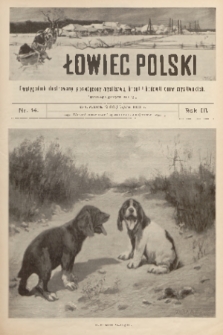 Łowiec Polski : dwutygodnik ilustrowany, poświęcony myślistwu, broni i hodowli psów myśliwskich. R.3, 1901, nr 14
