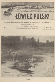 Łowiec Polski : dwutygodnik ilustrowany, poświęcony myślistwu, broni i hodowli psów myśliwskich. R.3, 1901, nr 17