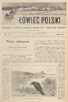 Łowiec Polski : dwutygodnik ilustrowany, poświęcony myślistwu, broni i hodowli psów myśliwskich. R.4, 1902, nr 11