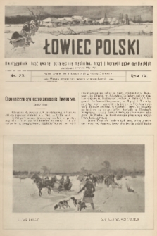 Łowiec Polski : dwutygodnik ilustrowany, poświęcony myślistwu, broni i hodowli psów myśliwskich. R.4, 1902, nr 23