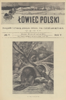 Łowiec Polski : dwutygodnik ilustrowany, poświęcony myślistwu, broni i hodowli psów myśliwskich. R.5, 1903, nr 7