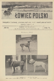 Łowiec Polski : dwutygodnik ilustrowany, poświęcony myślistwu, broni i hodowli psów myśliwskich. R.5, 1903, nr 16