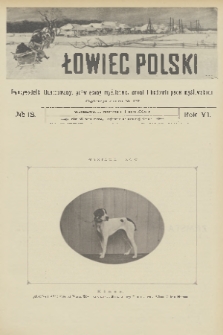Łowiec Polski : dwutygodnik ilustrowany, poświęcony myślistwu, broni i hodowli psów myśliwskich. R.6, 1904, nr 13