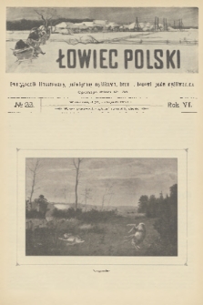 Łowiec Polski : dwutygodnik ilustrowany, poświęcony myślistwu, broni i hodowli psów myśliwskich. R.6, 1904, nr 22