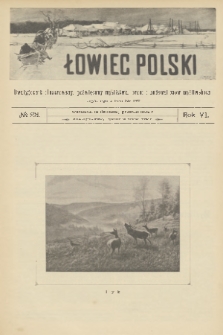 Łowiec Polski : dwutygodnik ilustrowany, poświęcony myślistwu, broni i hodowli psów myśliwskich. R.6, 1904, nr 23