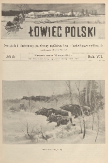 Łowiec Polski : dwutygodnik ilustrowany, poświęcony myślistwu, broni i hodowli psów myśliwskich. R.7, 1905, nr 5