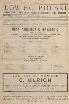 Łowiec Polski : organ Centralnego Związku Polskich Stowarzyszeń Łowieckich. R.17, 1924, nr 2