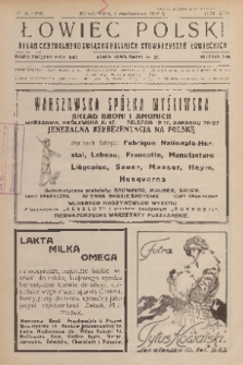 Łowiec Polski : organ Centralnego Związku Polskich Stowarzyszeń Łowieckich. R.17, 1924, nr 10