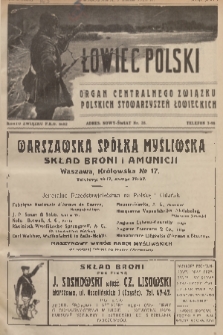 Łowiec Polski : organ Centralnego Związku Polskich Stowarzyszeń Łowieckich. R.18, 1925, nr 3