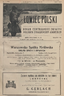 Łowiec Polski : organ Centralnego Związku Polskich Stowarzyszeń Łowieckich. R.18, 1925, nr 5