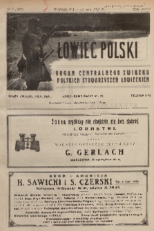 Łowiec Polski : organ Centralnego Związku Polskich Stowarzyszeń Łowieckich. R.18, 1925, nr 7