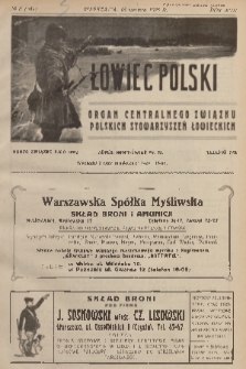 Łowiec Polski : organ Centralnego Związku Polskich Stowarzyszeń Łowieckich. R.18, 1925, nr 8