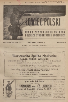 Łowiec Polski : organ Centralnego Związku Polskich Stowarzyszeń Łowieckich. R.18, 1925, nr 11