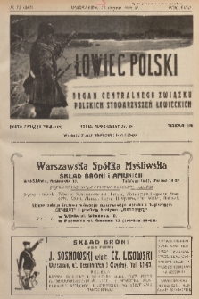 Łowiec Polski : organ Centralnego Związku Polskich Stowarzyszeń Łowieckich. R.18, 1925, nr 12