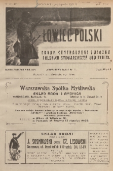 Łowiec Polski : organ Centralnego Związku Polskich Stowarzyszeń Łowieckich. R.18, 1925, nr 15