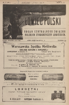 Łowiec Polski : organ Centralnego Związku Polskich Stowarzyszeń Łowieckich. R.18, 1925, nr 17