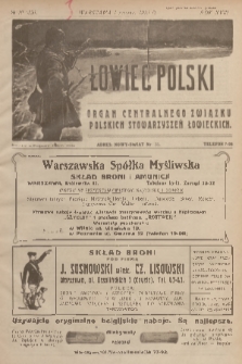 Łowiec Polski : organ Centralnego Związku Polskich Stowarzyszeń Łowieckich. R.18, 1925, nr 19