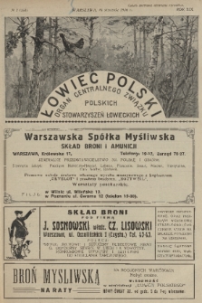 Łowiec Polski : organ Centralnego Związku Polskich Stowarzyszeń Łowieckich. R.19, 1926, nr 2