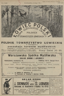 Łowiec Polski : organ Centralnego Związku Polskich Stowarzyszeń Łowieckich. R.19, 1926, nr 4