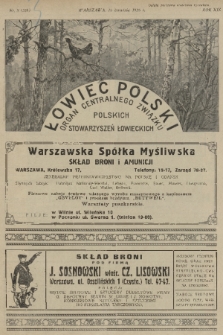 Łowiec Polski : organ Centralnego Związku Polskich Stowarzyszeń Łowieckich. R.19, 1926, nr 8