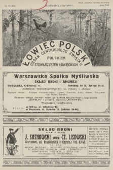 Łowiec Polski : organ Centralnego Związku Polskich Stowarzyszeń Łowieckich. R.19, 1926, nr 13