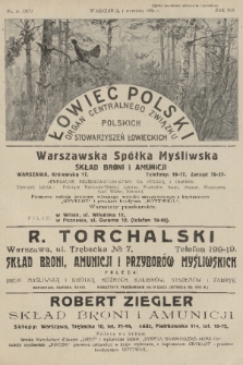 Łowiec Polski : organ Centralnego Związku Polskich Stowarzyszeń Łowieckich. R.19, 1926, nr 17