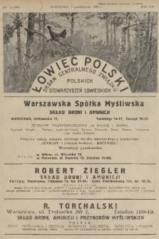 Łowiec Polski : organ Centralnego Związku Polskich Stowarzyszeń Łowieckich. R.19, 1926, nr 19