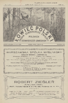 Łowiec Polski : organ Centralnego Związku Polskich Stowarzyszeń Łowieckich. R.20, 1927, nr 5