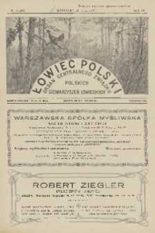 Łowiec Polski : organ Centralnego Związku Polskich Stowarzyszeń Łowieckich. R.20, 1927, nr 6