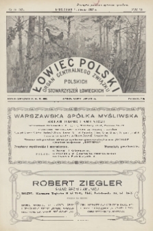 Łowiec Polski : organ Centralnego Związku Polskich Stowarzyszeń Łowieckich. R.20, 1927, nr 11