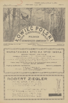 Łowiec Polski : organ Centralnego Związku Polskich Stowarzyszeń Łowieckich. R.20, 1927, nr 14