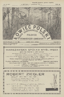 Łowiec Polski : pismo tygodniowe : organ Centralnego Związku Polskich Stowarzyszeń Łowieckich. R.20, 1927, nr 21