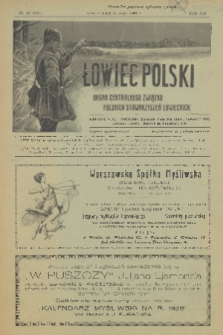 Łowiec Polski : pismo tygodniowe : organ Centralnego Związku Polskich Stowarzyszeń Łowieckich. R.21, 1928, nr 20