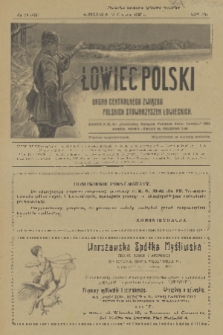 Łowiec Polski : pismo tygodniowe : organ Centralnego Związku Polskich Stowarzyszeń Łowieckich. R.21, 1928, nr 24