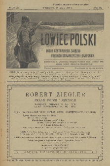 Łowiec Polski : pismo tygodniowe : organ Centralnego Związku Polskich Stowarzyszeń Łowieckich. R.21, 1928, nr 25