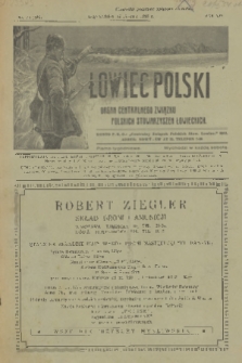 Łowiec Polski : pismo tygodniowe : organ Centralnego Związku Polskich Stowarzyszeń Łowieckich. R.21, 1928, nr 33
