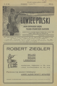 Łowiec Polski : pismo tygodniowe : organ Centralnego Związku Polskich Stowarzyszeń Łowieckich. R.21, 1928, nr 35