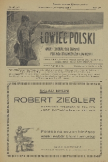 Łowiec Polski : pismo tygodniowe : organ Centralnego Związku Polskich Stowarzyszeń Łowieckich. R.21, 1928, nr 40