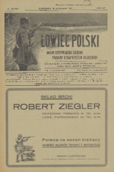 Łowiec Polski : pismo tygodniowe : organ Centralnego Związku Polskich Stowarzyszeń Łowieckich. R.21, 1928, nr 42