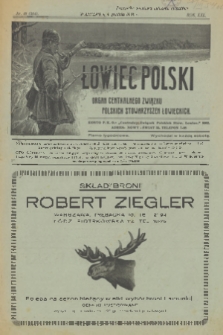 Łowiec Polski : pismo tygodniowe : organ Centralnego Związku Polskich Stowarzyszeń Łowieckich. R.21, 1928, nr 49