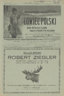 Łowiec Polski : pismo tygodniowe : organ Centralnego Związku Polskich Stowarzyszeń Łowieckich. R.22, 1929, nr 3